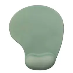 Tapis de souris antidérapant ergonomique avec repose poignet en gel réduit la Fatigue des mains 23 x 19cm - Vert clair
