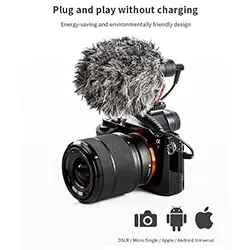 Microphone de Studio à condensateur 3.5mm BOYA BY-MM1 pour caméra et enregistrement vidéo  iPhone, Smartphone Android