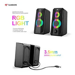 Haut-parleur HAVIT Gamenote SK202 RGB Stéréo Pour PC Ordinateur