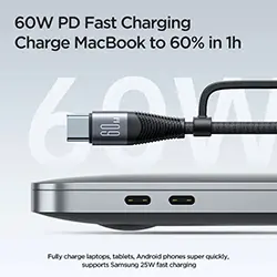 Câble Adaptateur 4 en 1 USB-A/Type-C vers Lightning/Type-C Joyroom SA37-2T2 charge et données 60W
