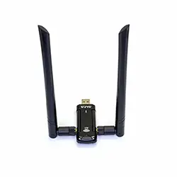 Adaptateur Sans fil Wi-Fi AC1200 Double Bande Longue Portée USB 3.0 ALFA AWUS036AC avec double antenne externe Haute sensibilité