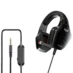 Casque Gaming Ovleng OV-P50 LED avec Microphone stéréo pour PC portable PS4 Smartphone Jack 3.5mm - Noir