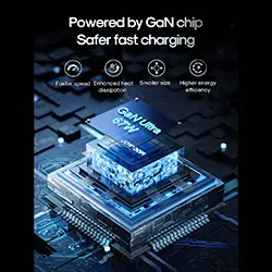 Chargeur GaN Ultra Joyroom JR-TCG02 67W 4 ports (2 x USB, 2 x USB C) + cable Type-c vers Type-c 100W 1.2m