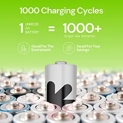 Pack 4 x Pile Rechargeable AA UNIROSS 2700mAh UN4AA2700