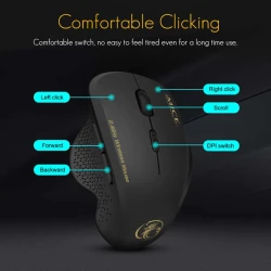 IMICE G6 Souris Sans-fil 2.4GHz Gaming 6 Boutons 1600DPI