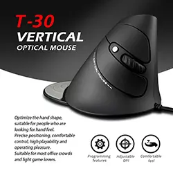 Souris verticale filaire USB ZELOTES T-30