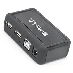 HUB répartiteur USB 2.0 7 ports avec alimentation et support Vertical