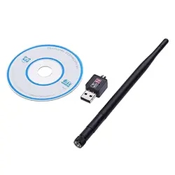 Dongle WiFi W-Fi USB 600Mbps 802.11 n/g/b avec antenne 5dbi