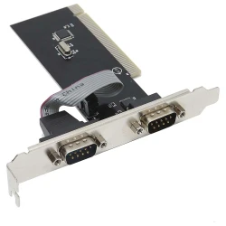 Carte adaptateur extension PCI vers 2 port Série RS232 COM DB9