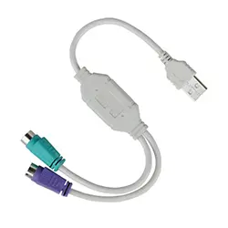 Adaptateur Convertisseur USB mâle vers to PS2 femelle pour Clavier et Souris
