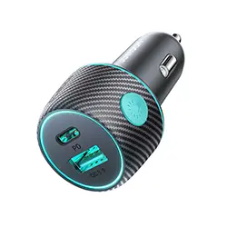 Chargeur AUTO 60W USB-C PD USB-A Joyroom JR-CCN01 60W LED Multi-Couleur