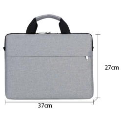 Pochette Cartable Slim pour Ordinateur portable LAPTOP 15.6 pouces avec Rembourrage Antichoc - Gris