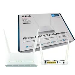 Modem Routeur sans-fil D-Link DSL-2750U Wireless N 300 Adsl2 Blanc