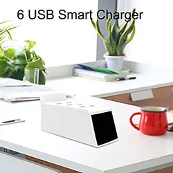 Station de charge Chargeur 6 USB Fast Charge 3A QC3.0