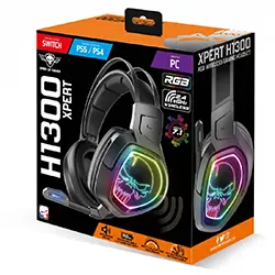 Casque Gaming sans-fil 2.4Ghz Spirit of gamer XPERT H1300 rechargeable 1200mAh MIC-XH1300 Compatible PS5, PS4, Switch & PC