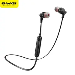 Ecouteur Sans-fil Bluetooth 4.2 AWEI B990BL Tour de Cou pour Sport avec microphone - Noir