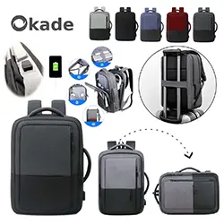 OKADE S63 Sac a dos pour ordinateur portable LAPTOP professionnel 15.6pouce avec Cable USB