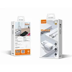 Chargeur LDNIO A2313C Charge rapide Type-C PD et QC3.0 double ports USB 18W pour Samsung Android iphone + Cable USB vers Type-C 1m
