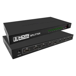 Splitter Amplificateur Séparateur HDMI 3D 1080P 8 Ports Sorties affichages