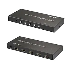 Switch MULTI-VIEWER HDMI 4 Ports Entrée répartiteur videos MT-ViKI MT-SW041 avec télécommande