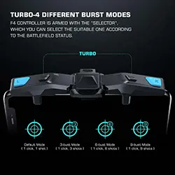 Manette de jeux mobile GameSir F4 Falcon pour smartphone iOS et Android 11,5 à 16,5 cm