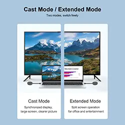 Répéteur Extension HDMI Extender sans fil 50m HAGIBIS G6W 1080P Dongle HDMI VGA 5GHz pour TV PC PS5/4 Datashow