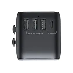 Chargeur Adaptateur de voyage universel 17W 3 Ports USB + Type-c Joyroom JR-TCW01