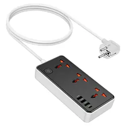 Multiprise Rallonge Multifonction 3 x Prise + 3 x USB QC3.0 + 1 x Type-C PD 30W HOCO AC8A