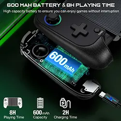 Manette de jeux sans-fil Bluetooth SAITAKE STK-7009F pour ANDROID / IOS