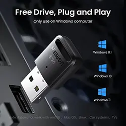 Adaptateur Dongle USB Bluetooth 5.3 Ugreen pour PC, haut-parleur, souris, clavier, récepteur, transmetteur