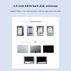 Rack Boitier externe pour disque dur HDD SSD 7 mm 9,5 mm 2.5 pouces orico 2521U3 USB 3.0 5Gbps