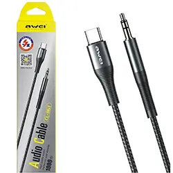 Cable Adaptateur USB Type-c vers AUX 3.5mm Jack AWEI CL-116T