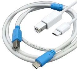 Câble imprimante type-c (USB-C) vers USB type-B (USB-B) 1.5m OTG pour imprimante, scanner, Smartphone, Android - Modèle B