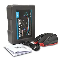 Souris Double Mode Filaire et Sans Fil 2.4ghz Rechargeable ZELOTES F-18 RGB 7 boutons
