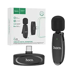Microphone cravate sans-fil HOCO L15 avec récepteur prise Type-C