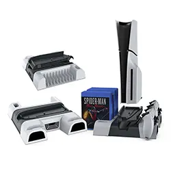 Support Docking Vertical de refroidissement pour PS5 Station de charge pour manette PS5 DOBE TP5-3536B