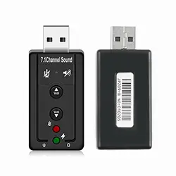 Carte son Adaptateur Audio externe USB vers Jack 3.5mm Virtual 3D 7.1