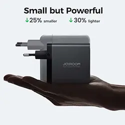 Chargeur GaN Ultra Joyroom JR-TCG04EU 100W 3x USB-C USB-A + cable USB-C vers USB-C 1.2m