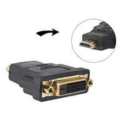 Adaptateur Convertisseur bidirectionnel DVI femelle (24 + 1) vers HDMI mâle 1080P FULL HD