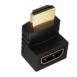 Adaptateur HDMI angle droit coudé à 90 degrés HDMI mâle à femelle 1080P