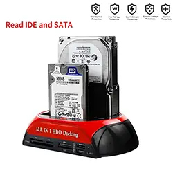 Station d'accueil Docking HDD All in one SATA IDE USB 2.0 e-SATA model:875
