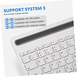 Mini clavier portable sans-fil Bluetooth Rechargeable AOC KB701 Compatible ANDROI IOS