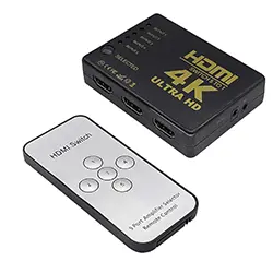 Switch Sélecteur HDMI 4K 5 Ports entrée 1 Port sortie avec télécommande