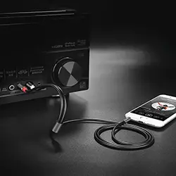 Câble Adaptateur Convertisseur Audio AUX Jack 3.5mm vers double RCA HOCO UPA10