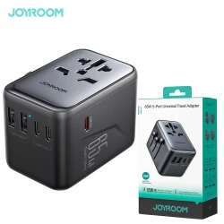 Chargeur Adaptateur de voyage universel 65W GaN 2 Ports USB + 3 Type-c PD Joyroom JR-TCW02