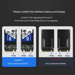 Adaptateur Convertisseur M.2 NGFF SATA 2230/2242/2260/2280 vers SATA 3 SSD 2.5 pouces