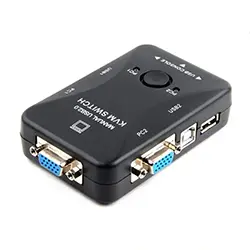 Switch Commutateur KVM USB 2.0 2 Ports pour partage clavier, souris, moniteur d'ordinateur