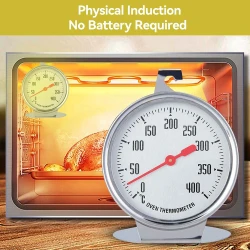 Thermomètre cuisson spécial four en INOX Température 0°C - 400°C