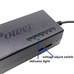 Chargeur Alimentation universel pour Laptop ordinateur portable 12V 15V 16V 18V 19V 20V 24V 4.5A, 96W + Tete Bleu HP, USB LENOVO