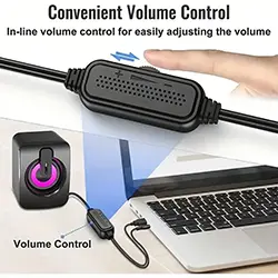 Haut-parleurs d'ordinateur PC A2 RGB USB 2.0 AUX